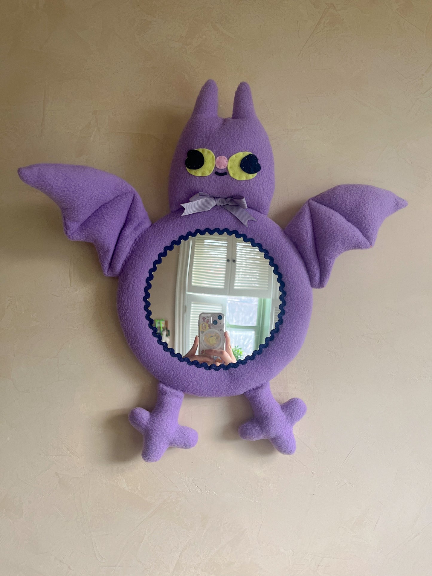 Lavender Bat • Clunky Picnic Plush Mirror
