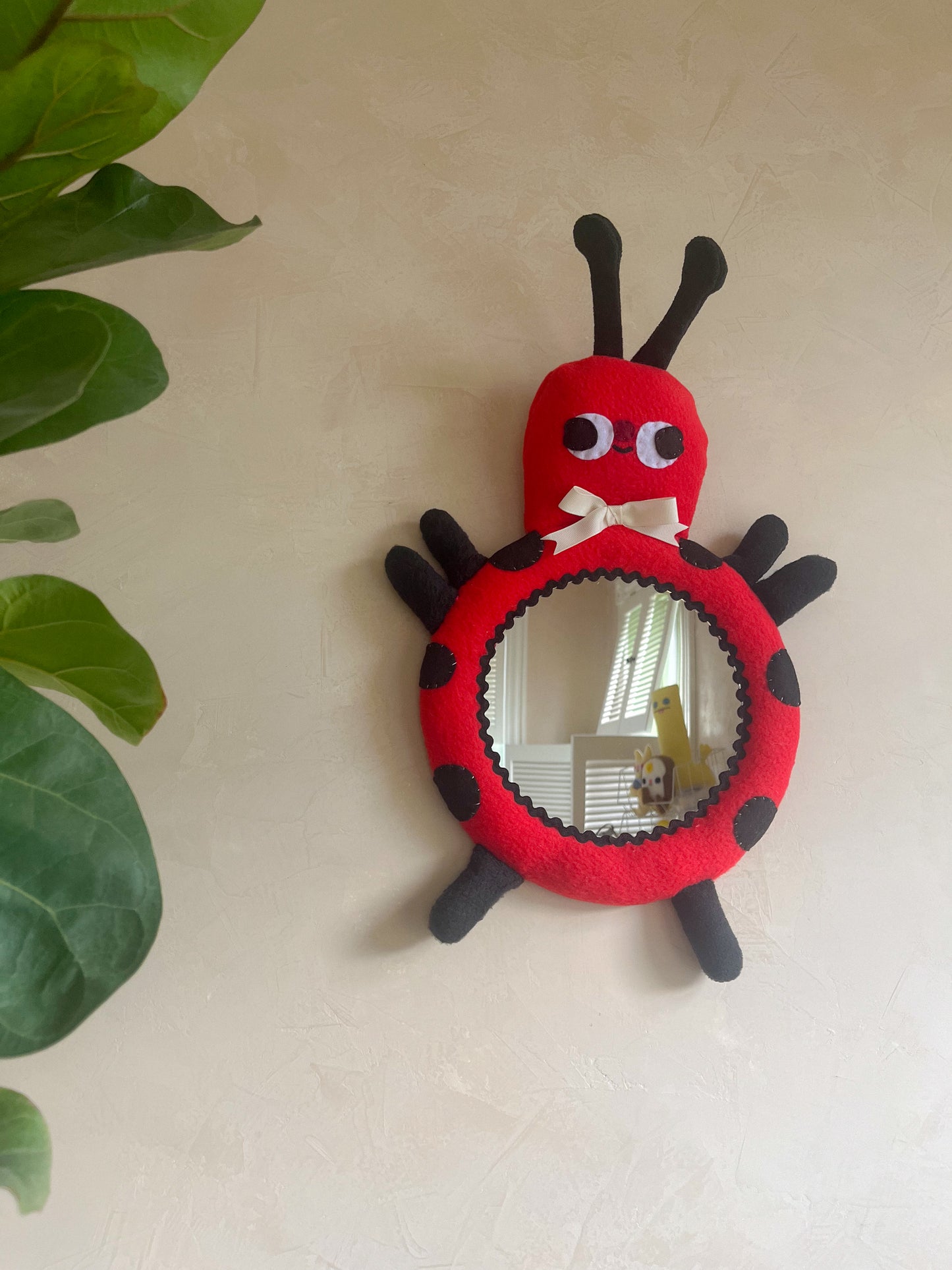 Lady Bug • Clunky Picnic Plush Mirror