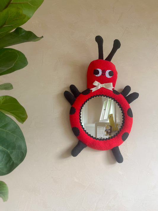 Lady Bug • Clunky Picnic Plush Mirror