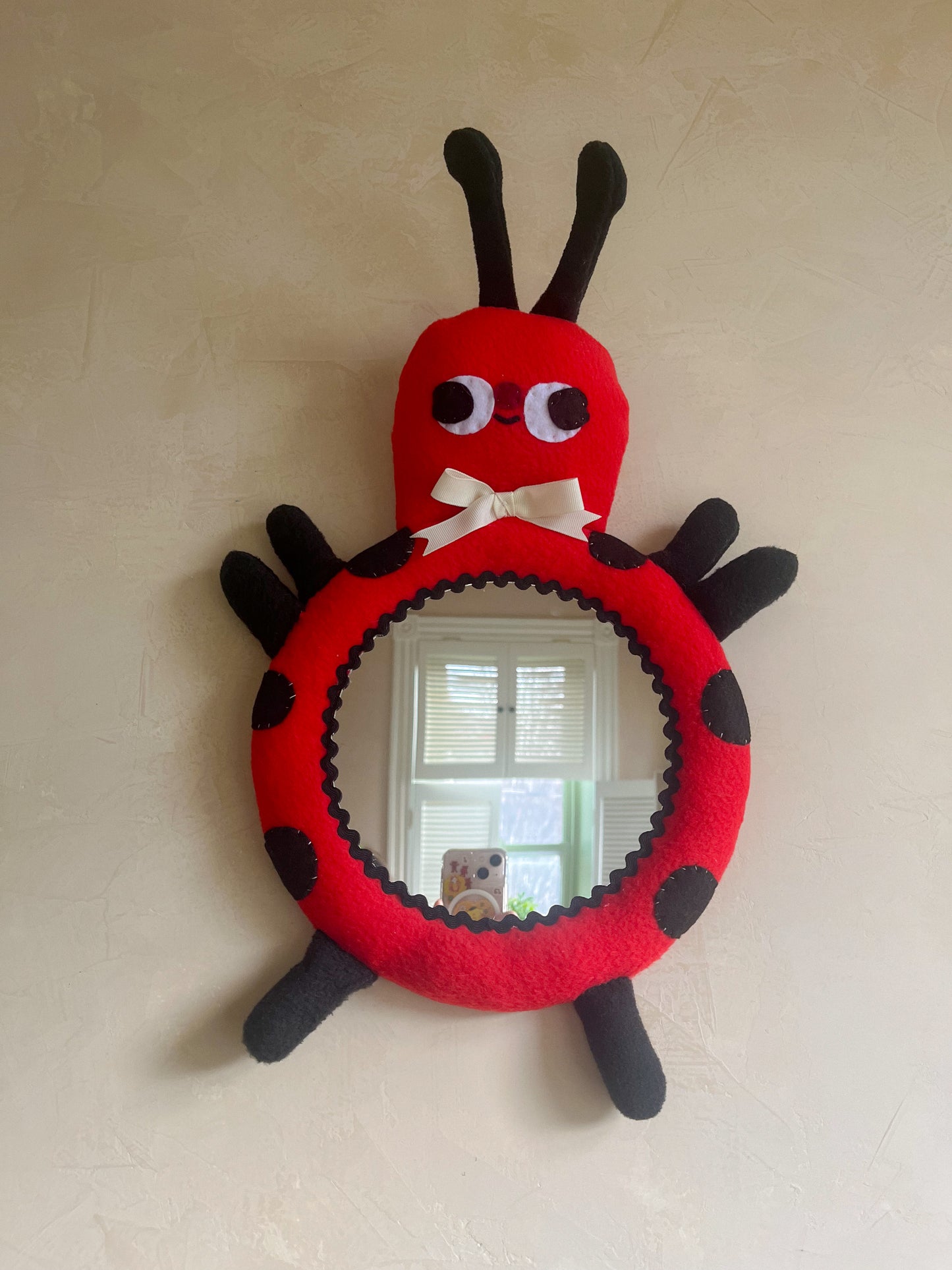 Lady Bug • Clunky Picnic Plush Mirror