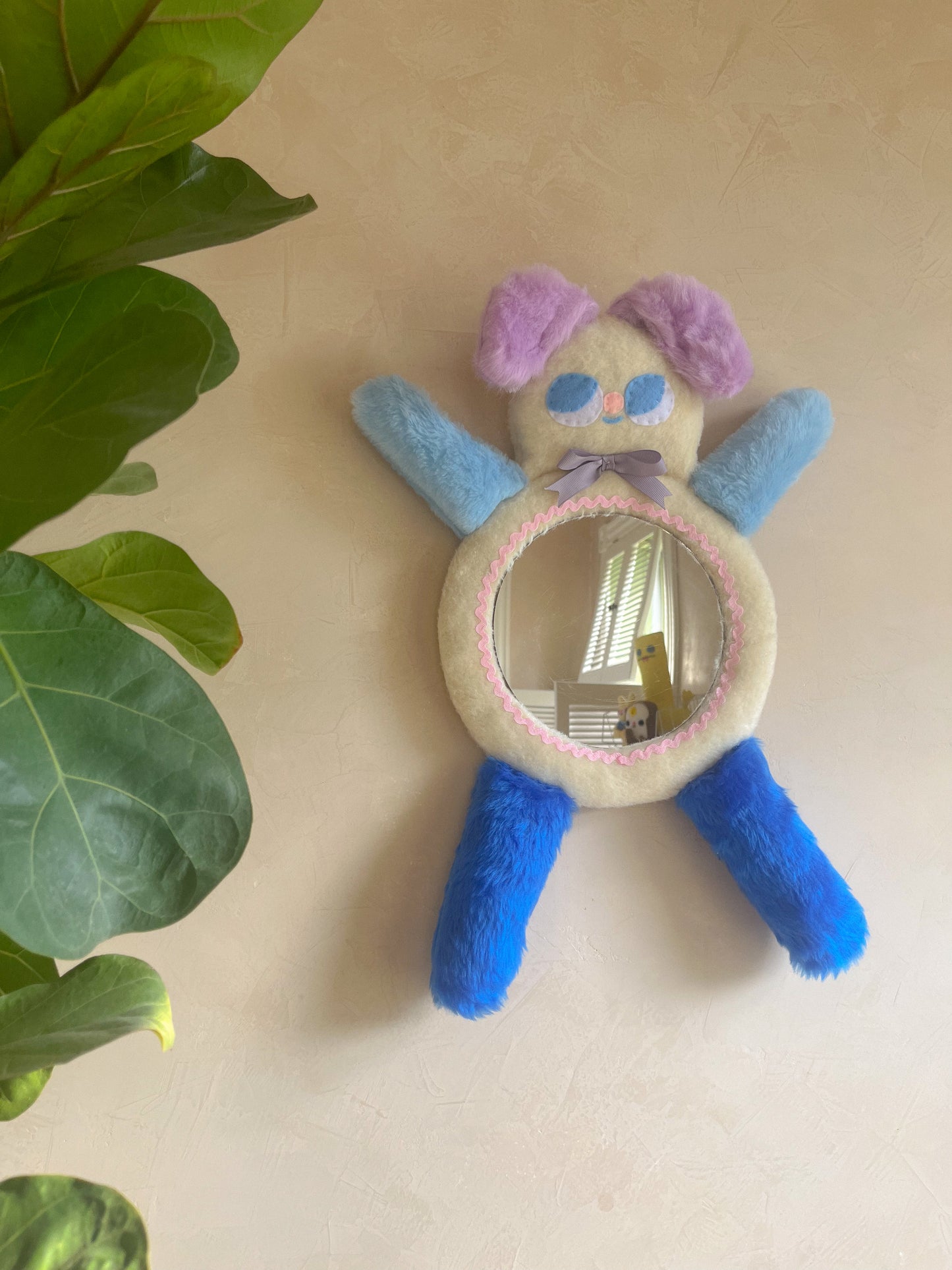 Pastel Doggie • Clunky Picnic Plush Mirror