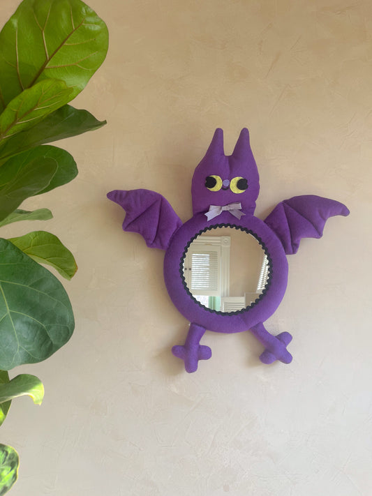 Plum Bat • Clunky Picnic Plush Mirror
