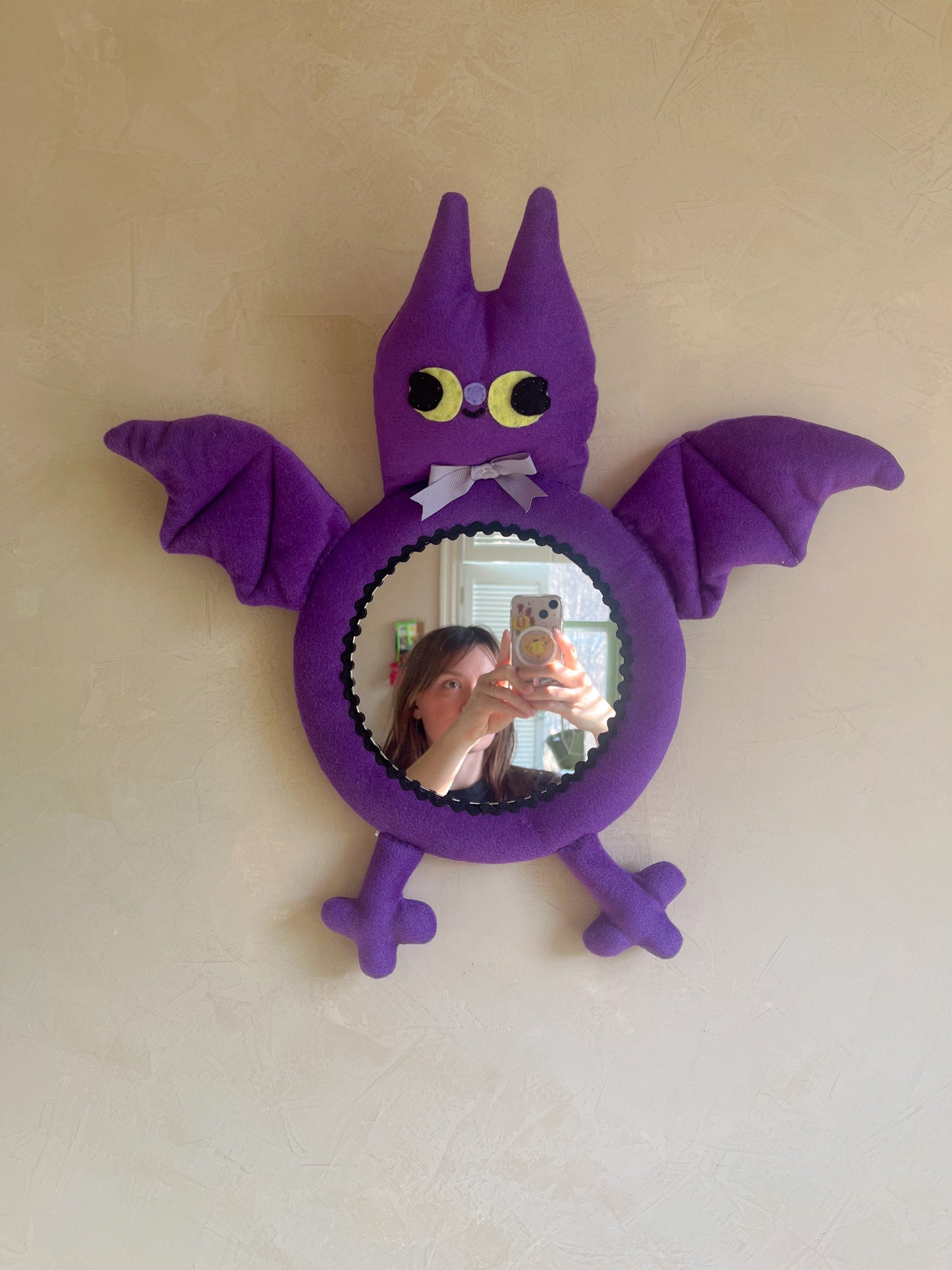Plum Bat • Clunky Picnic Plush Mirror