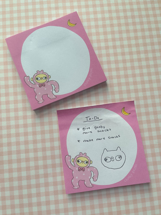 Cherry Kiko Monkey Sticky Notes