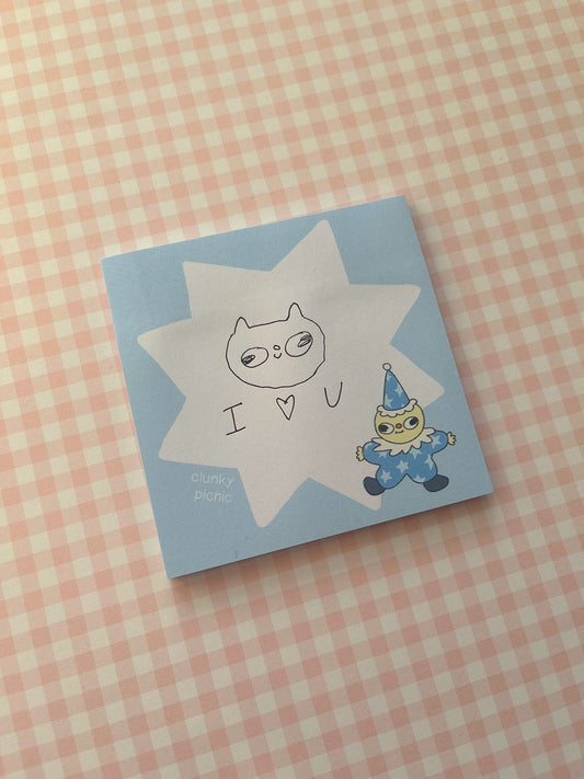 Miniature Magical Man Sticky Notes