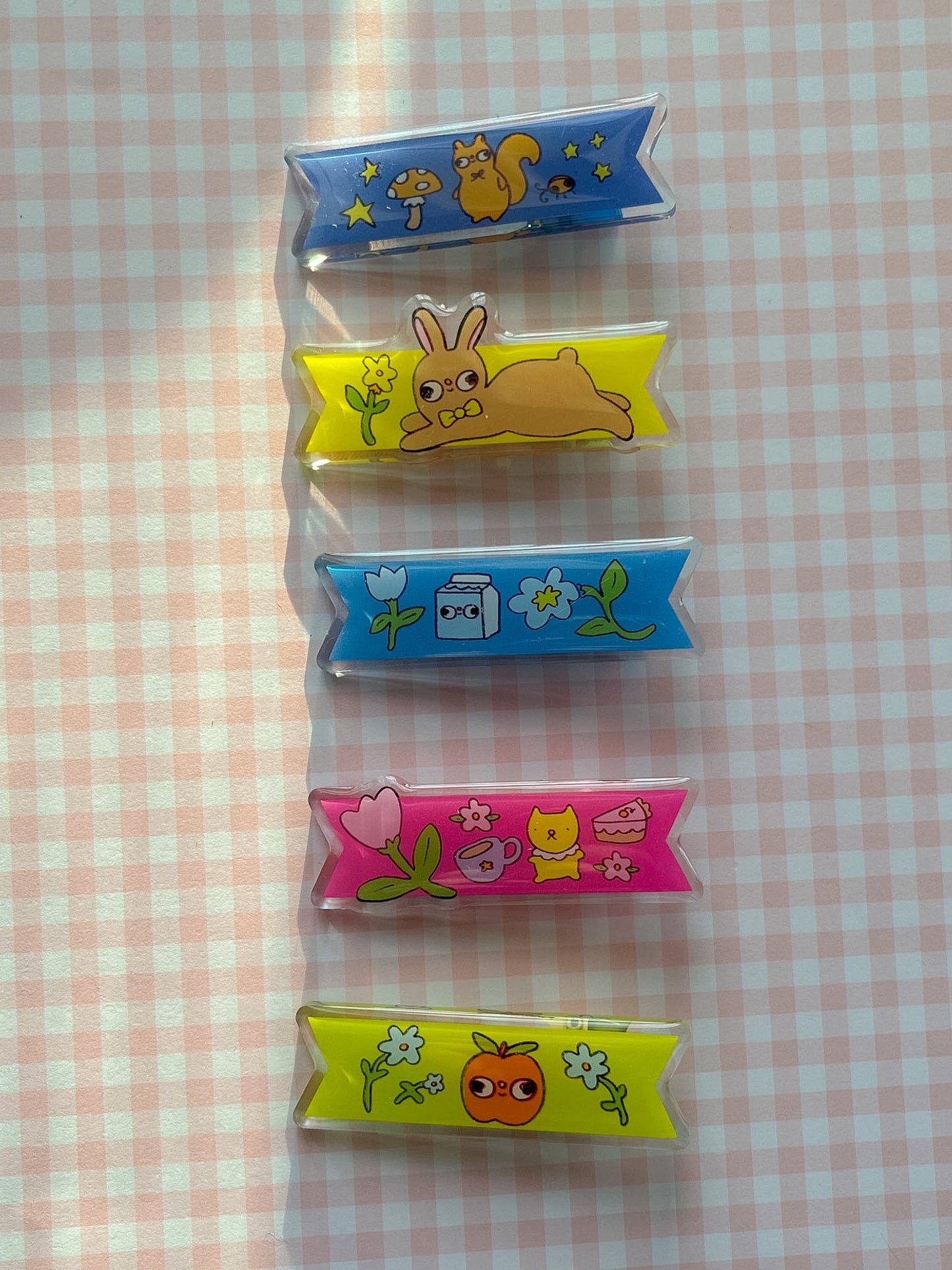 Springtime Banner Hair Clips