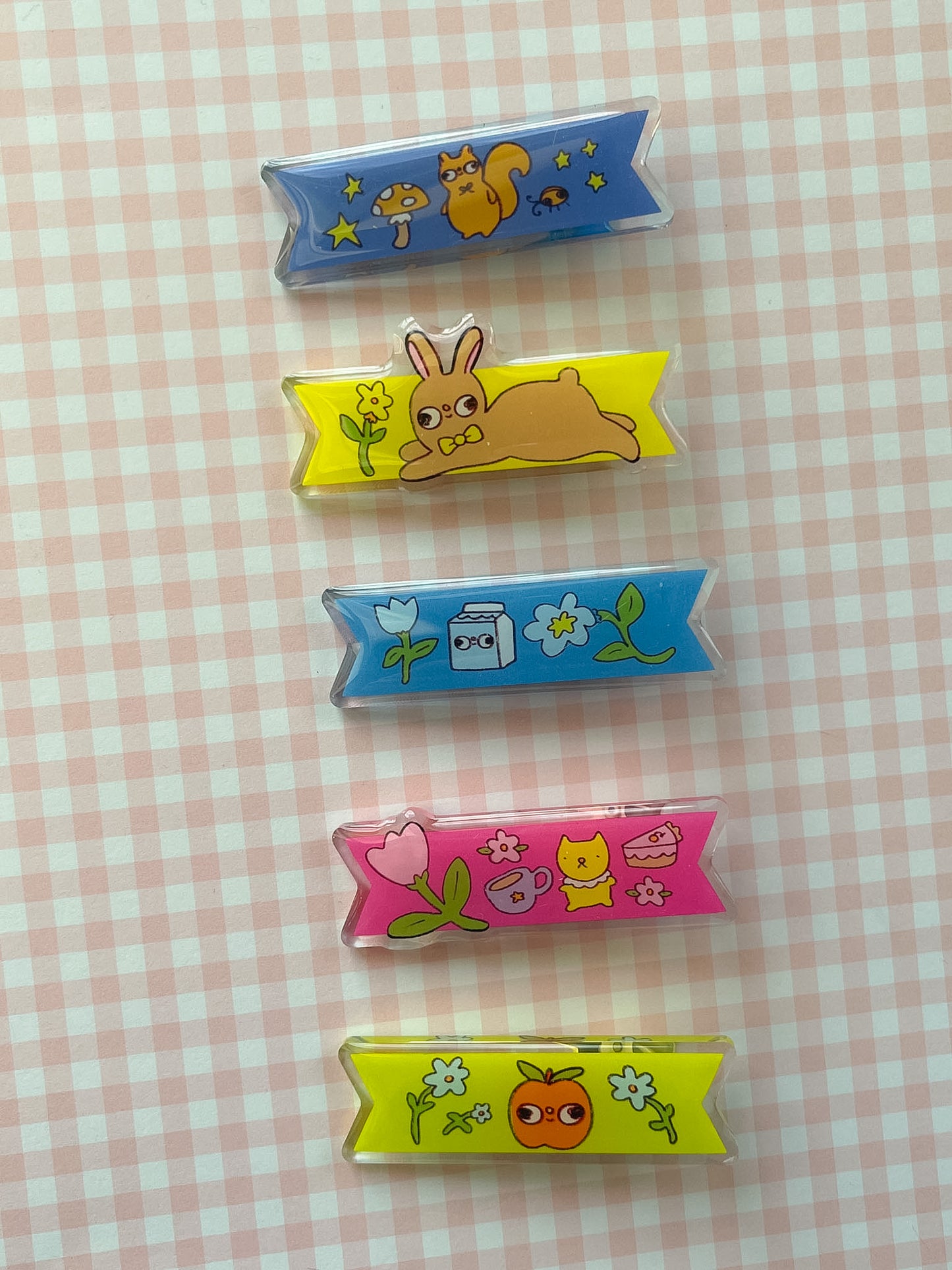 Springtime Banner Hair Clips