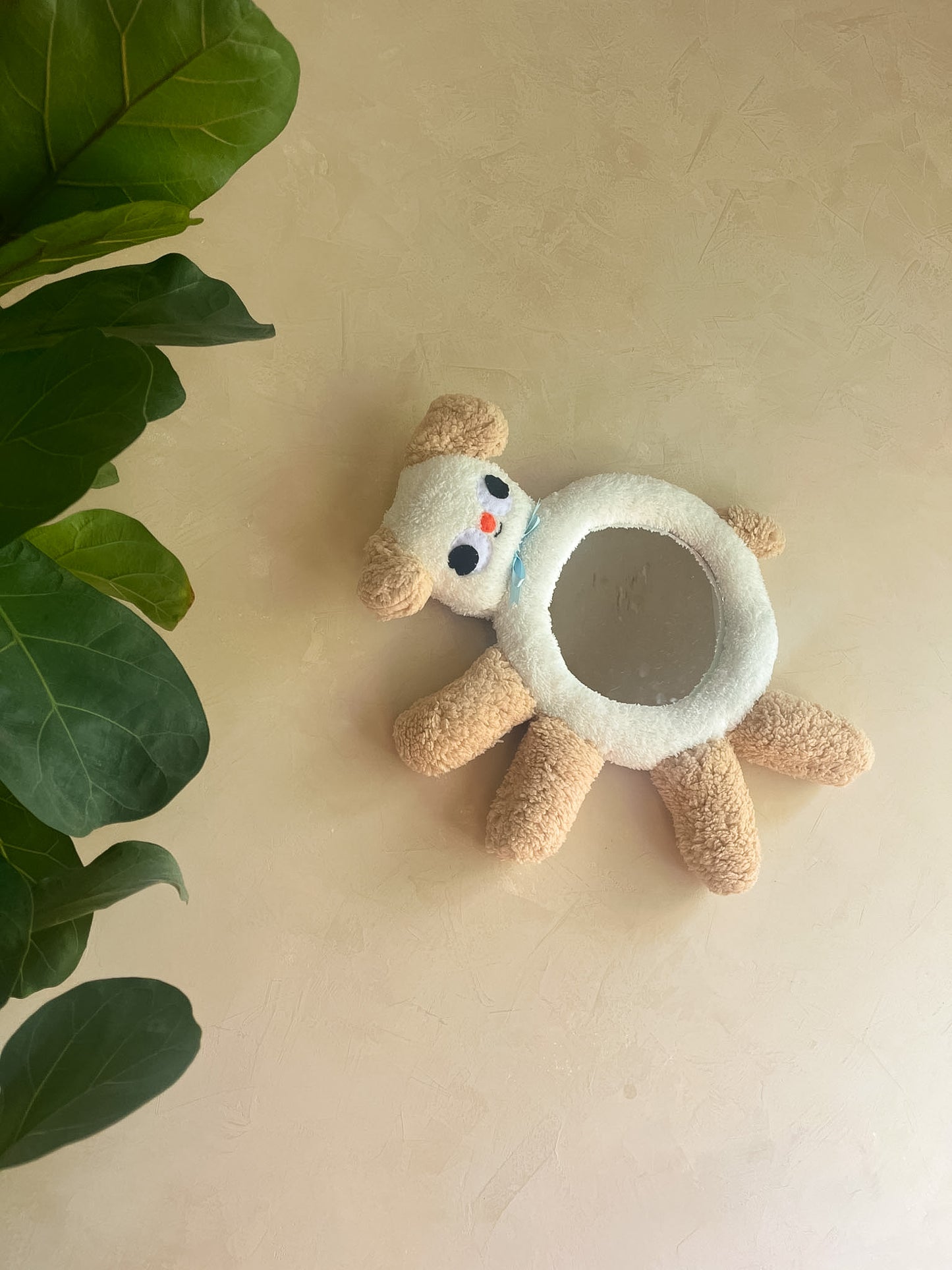 Fluffy Doggie • Clunky Picnic Plush Mirror