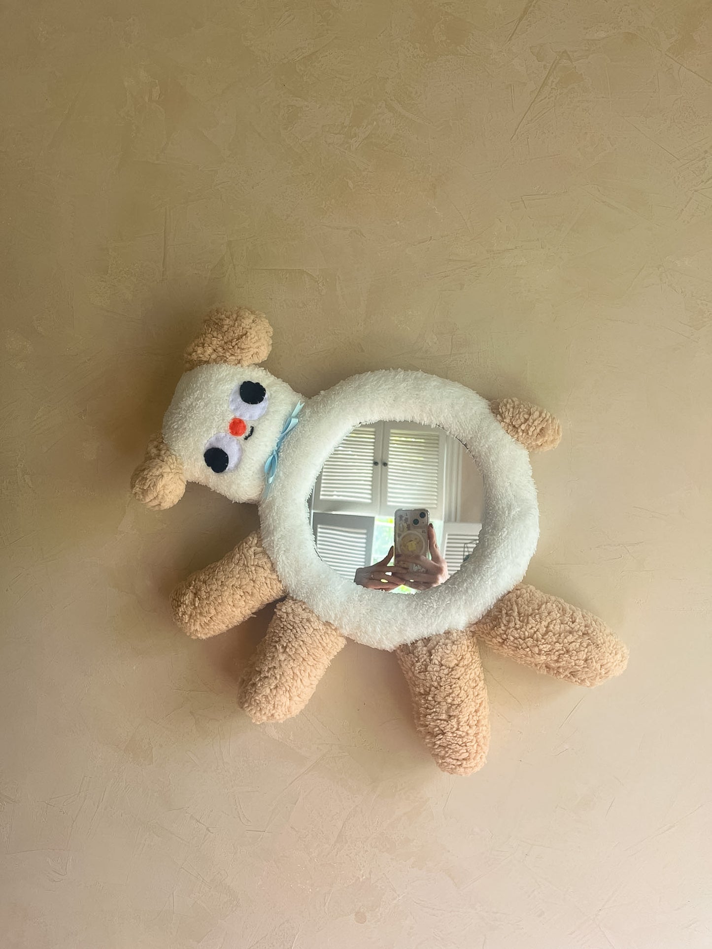 Fluffy Doggie • Clunky Picnic Plush Mirror