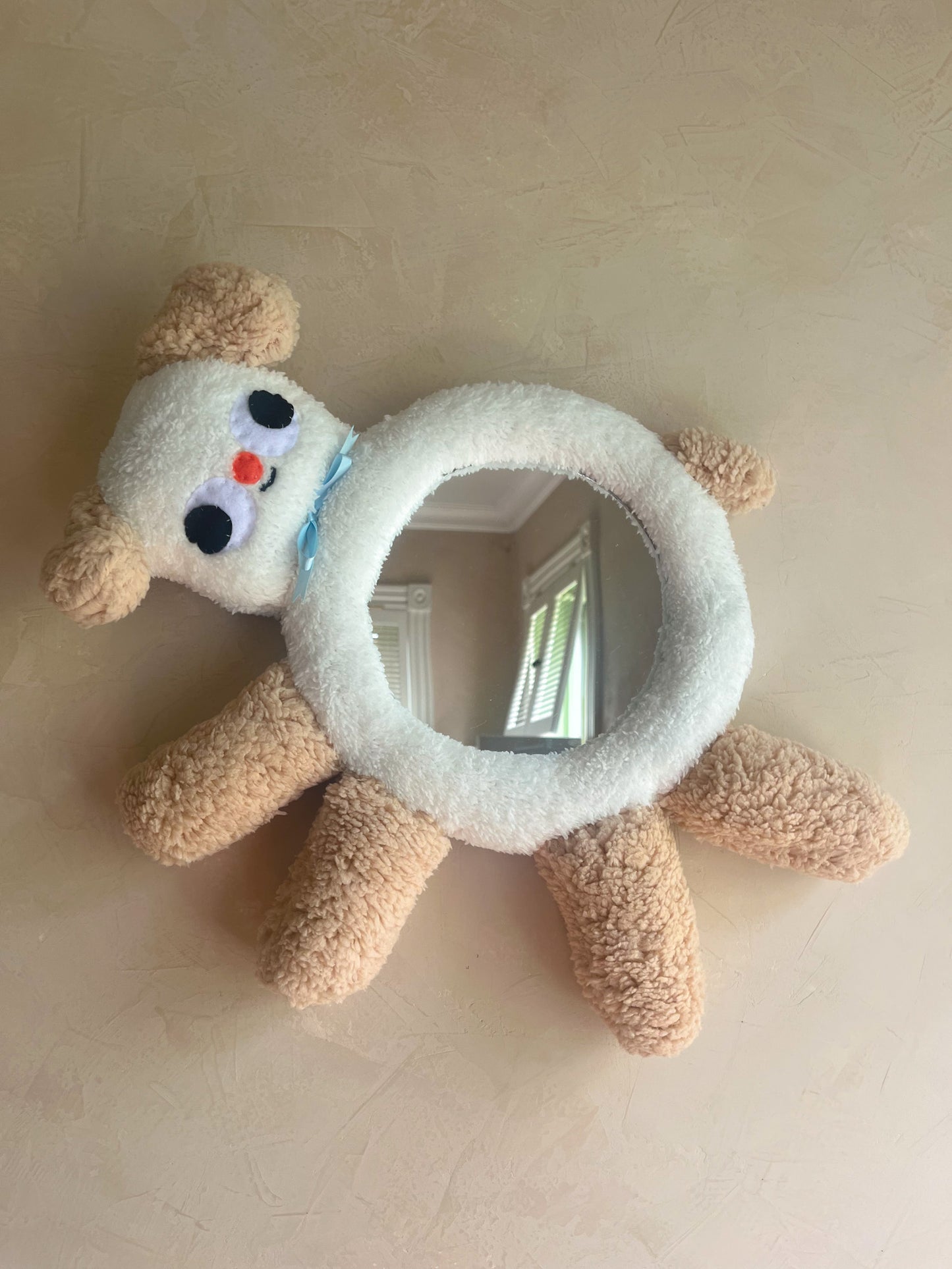 Fluffy Doggie • Clunky Picnic Plush Mirror