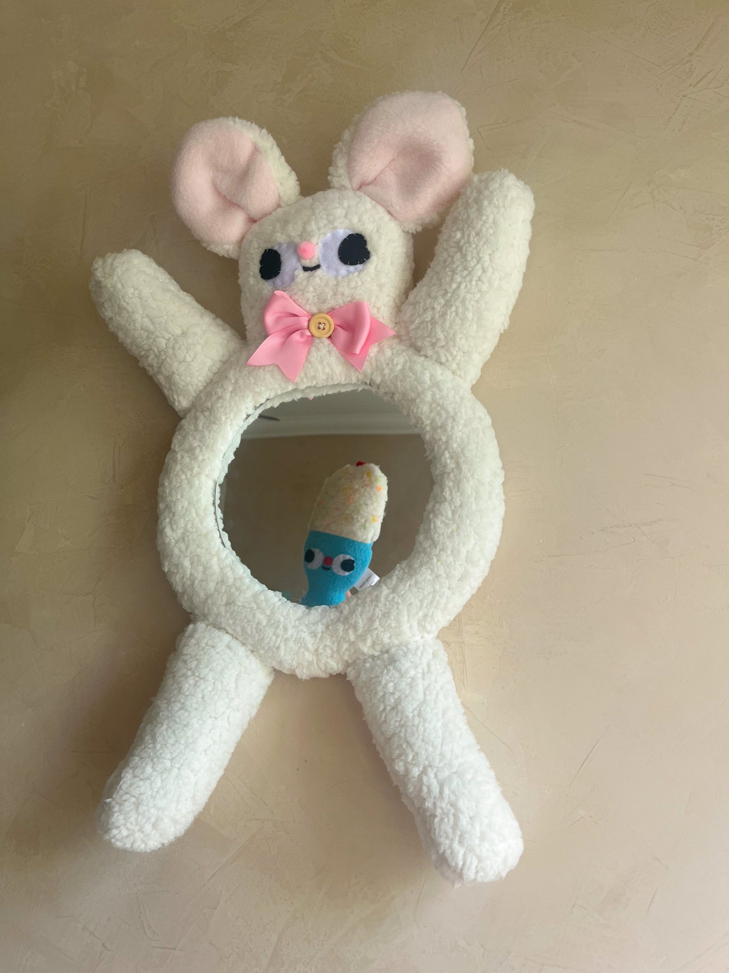 Fluffy Mouse • Clunky Picnic Plush Mirror
