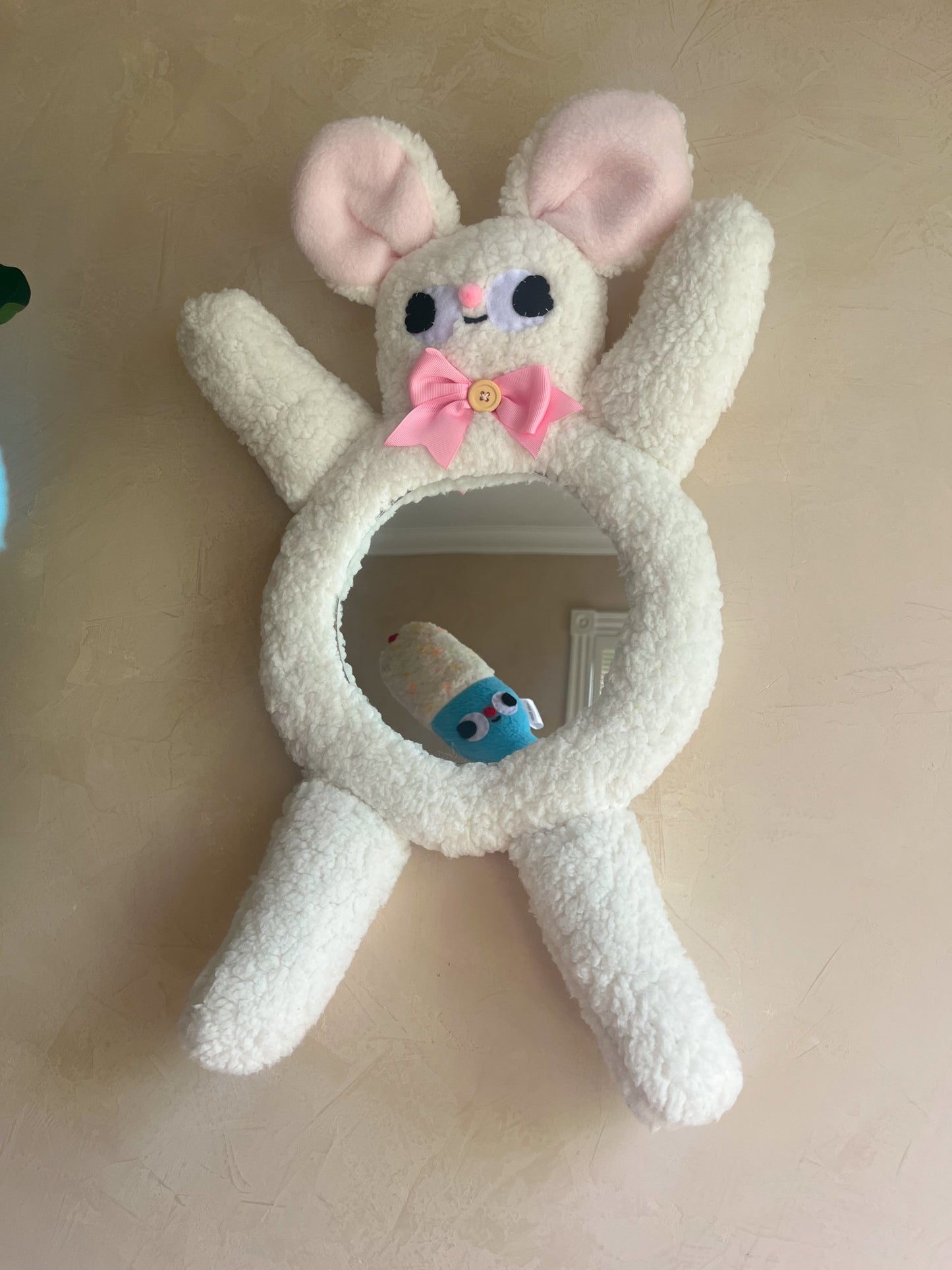 Fluffy Mouse • Clunky Picnic Plush Mirror