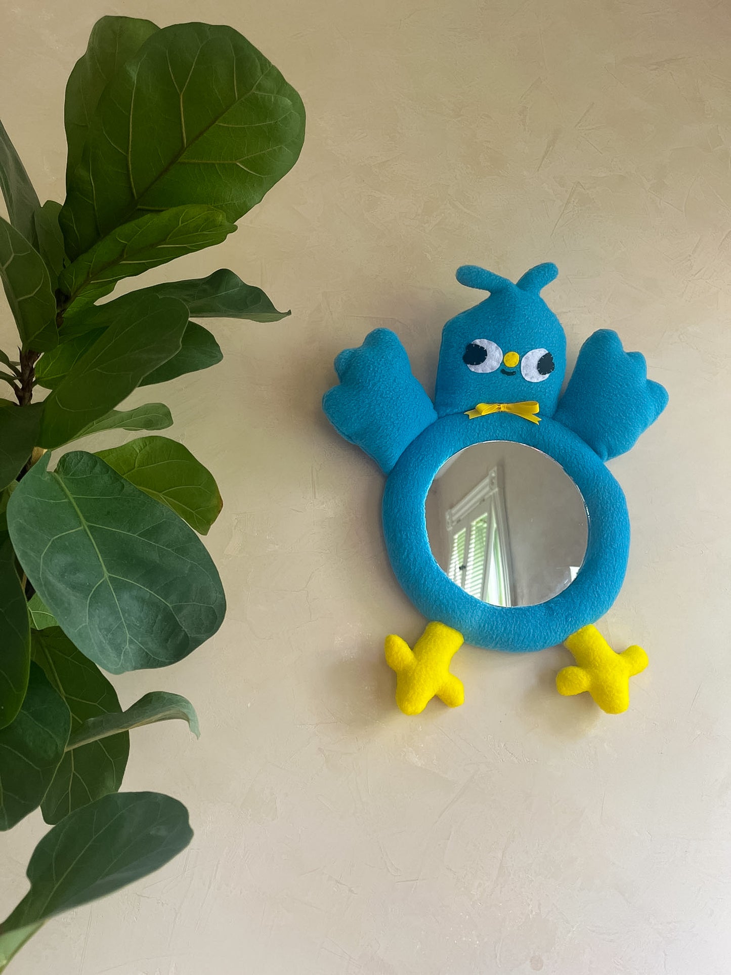 Blue Bird • Clunky Picnic Plush Mirror