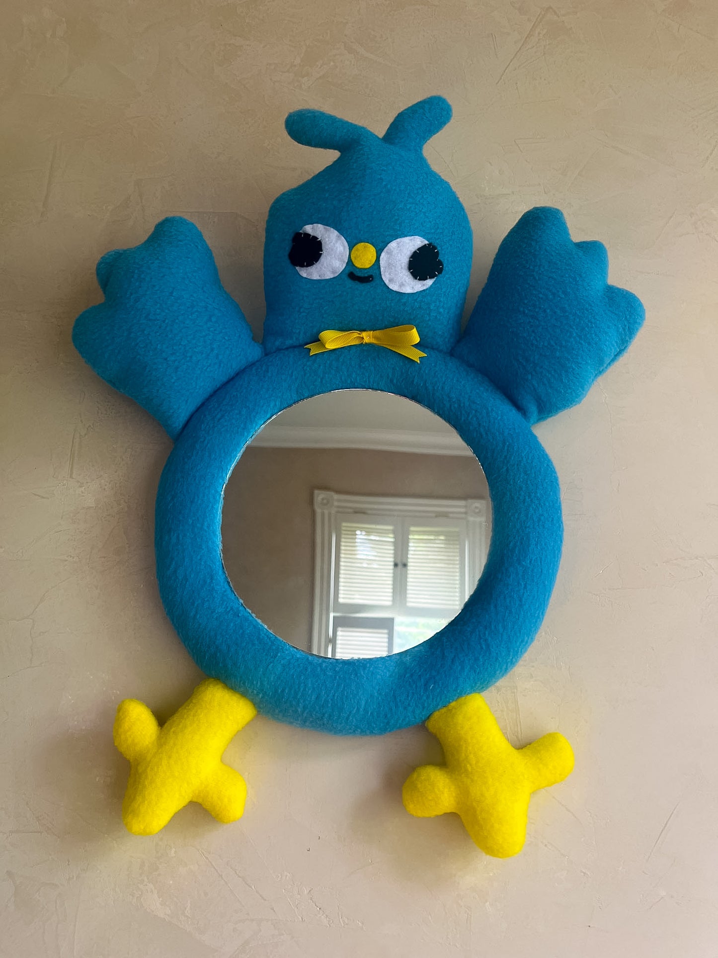 Blue Bird • Clunky Picnic Plush Mirror