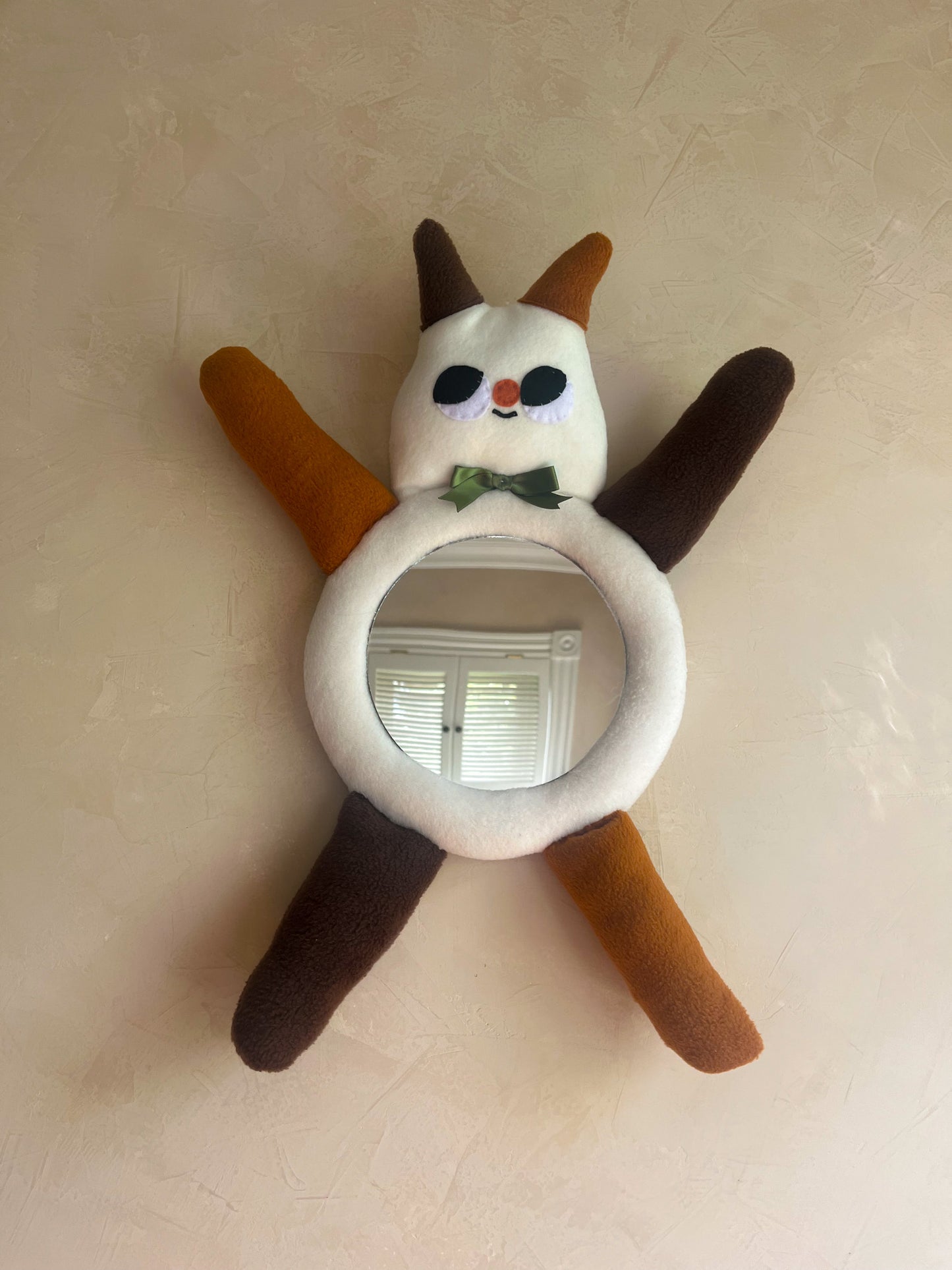 Calico Cat • Clunky Picnic Plush Mirror