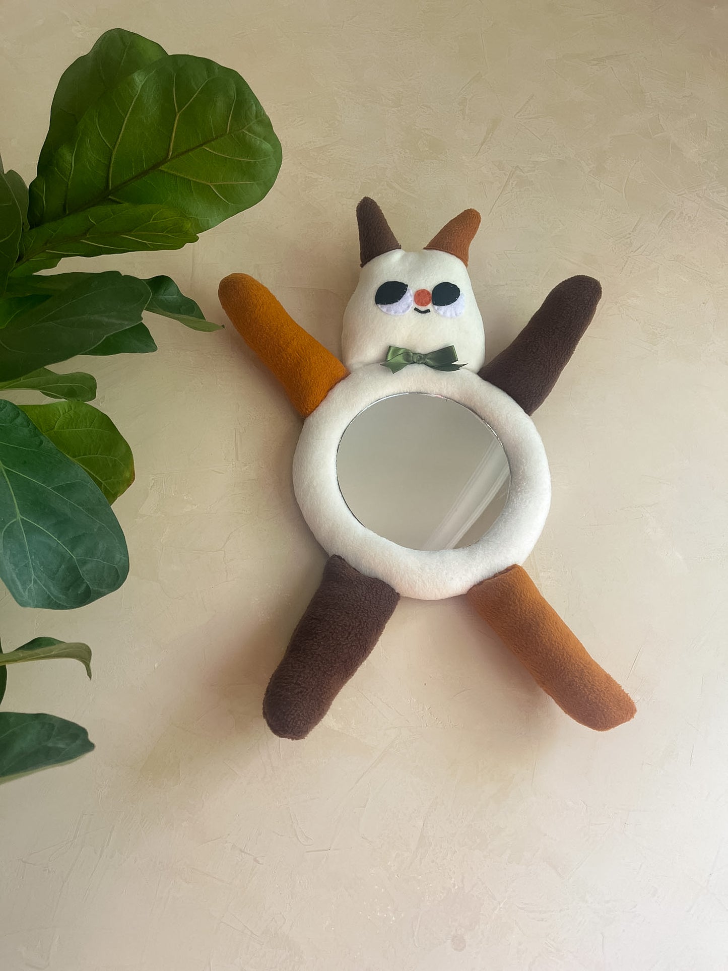 Calico Cat • Clunky Picnic Plush Mirror