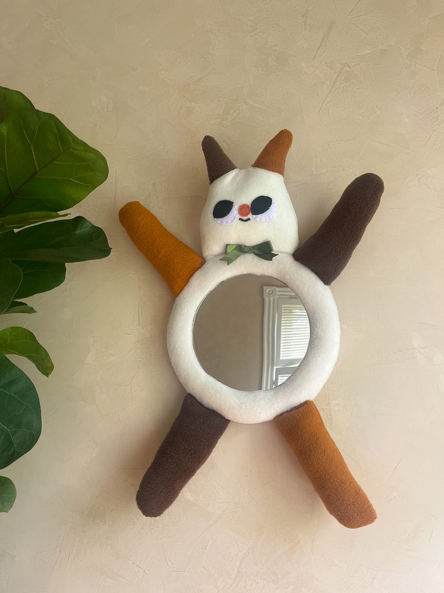 Calico Cat • Clunky Picnic Plush Mirror