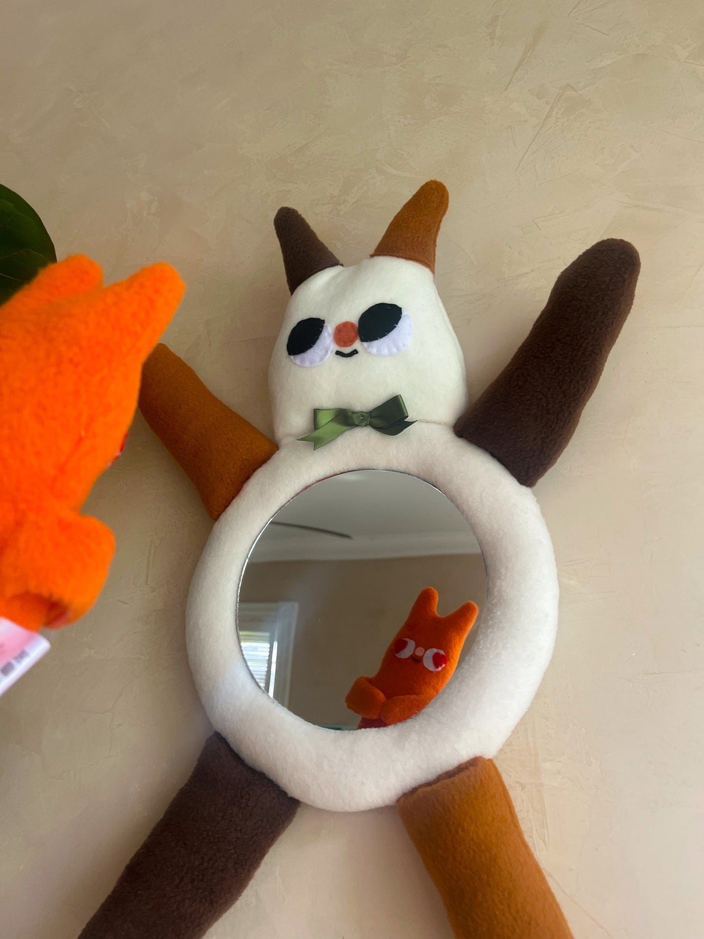 Calico Cat • Clunky Picnic Plush Mirror