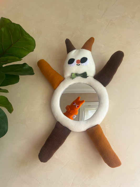 Calico Cat • Clunky Picnic Plush Mirror