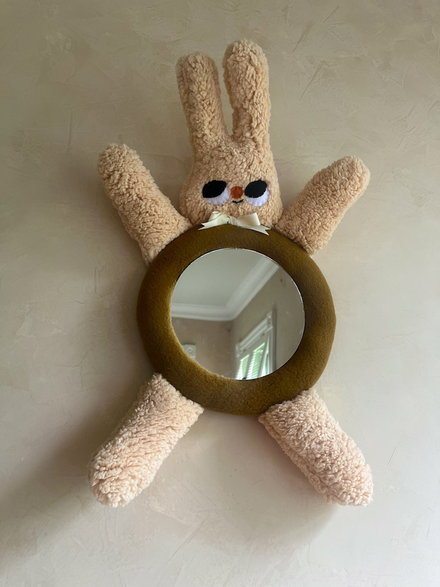 Fluffy Fiona Bunny • Clunky Picnic Plush Mirror