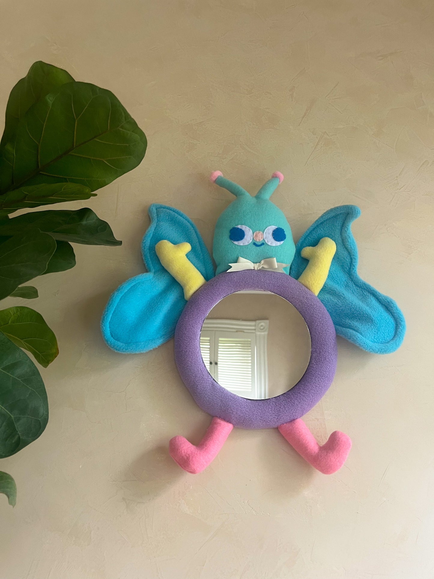 Beautiful Butterfly • Clunky Picnic Plush Mirror