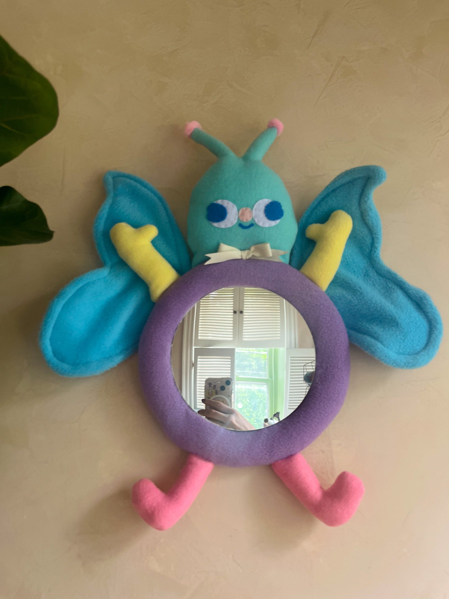 Beautiful Butterfly • Clunky Picnic Plush Mirror