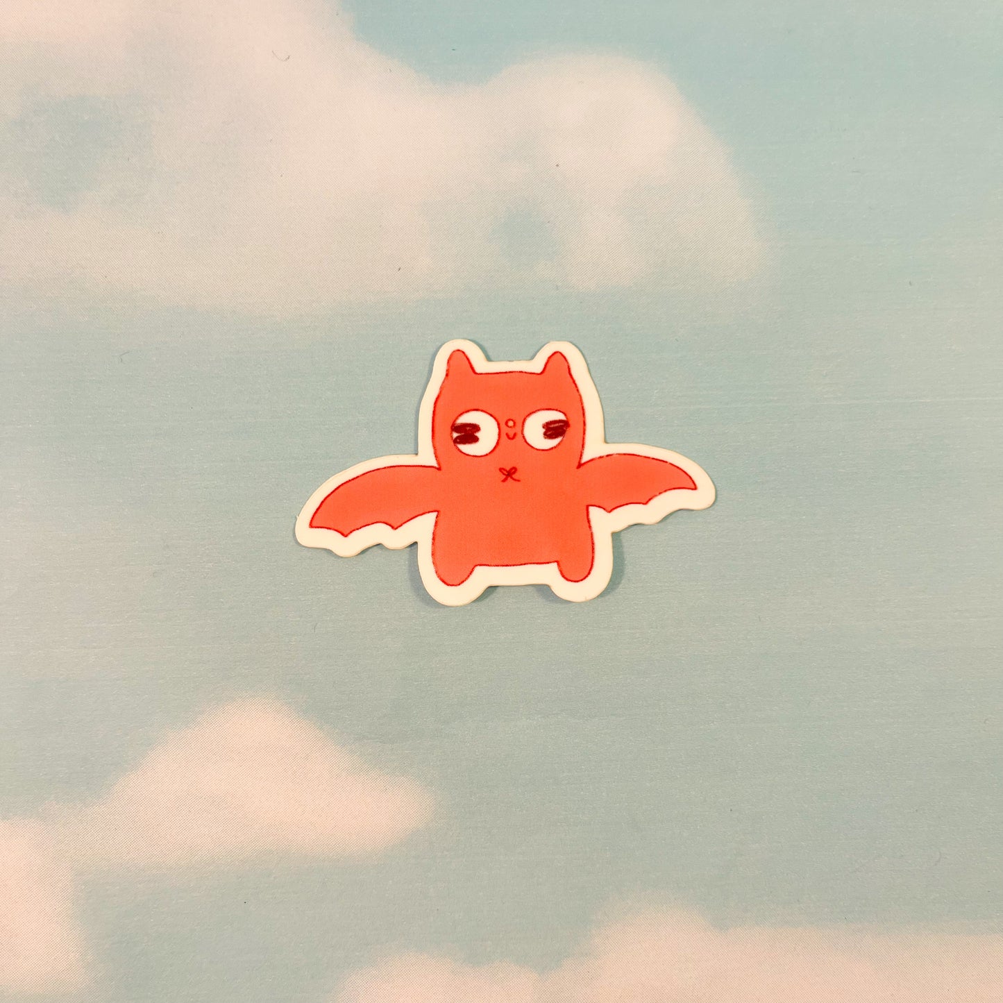 Peachy Bat Sticker