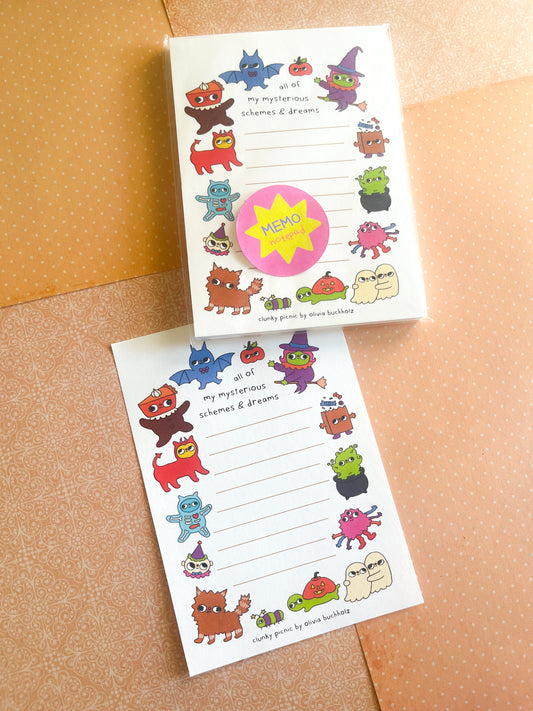 Scheming & Dreaming Memo Pad