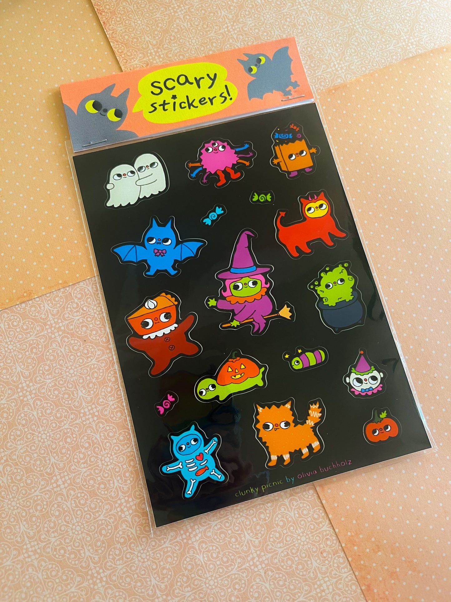 Scary Sticker Sheet