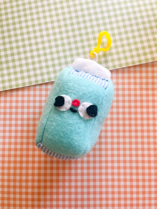Milk Carton - Clunky Plush Keychain