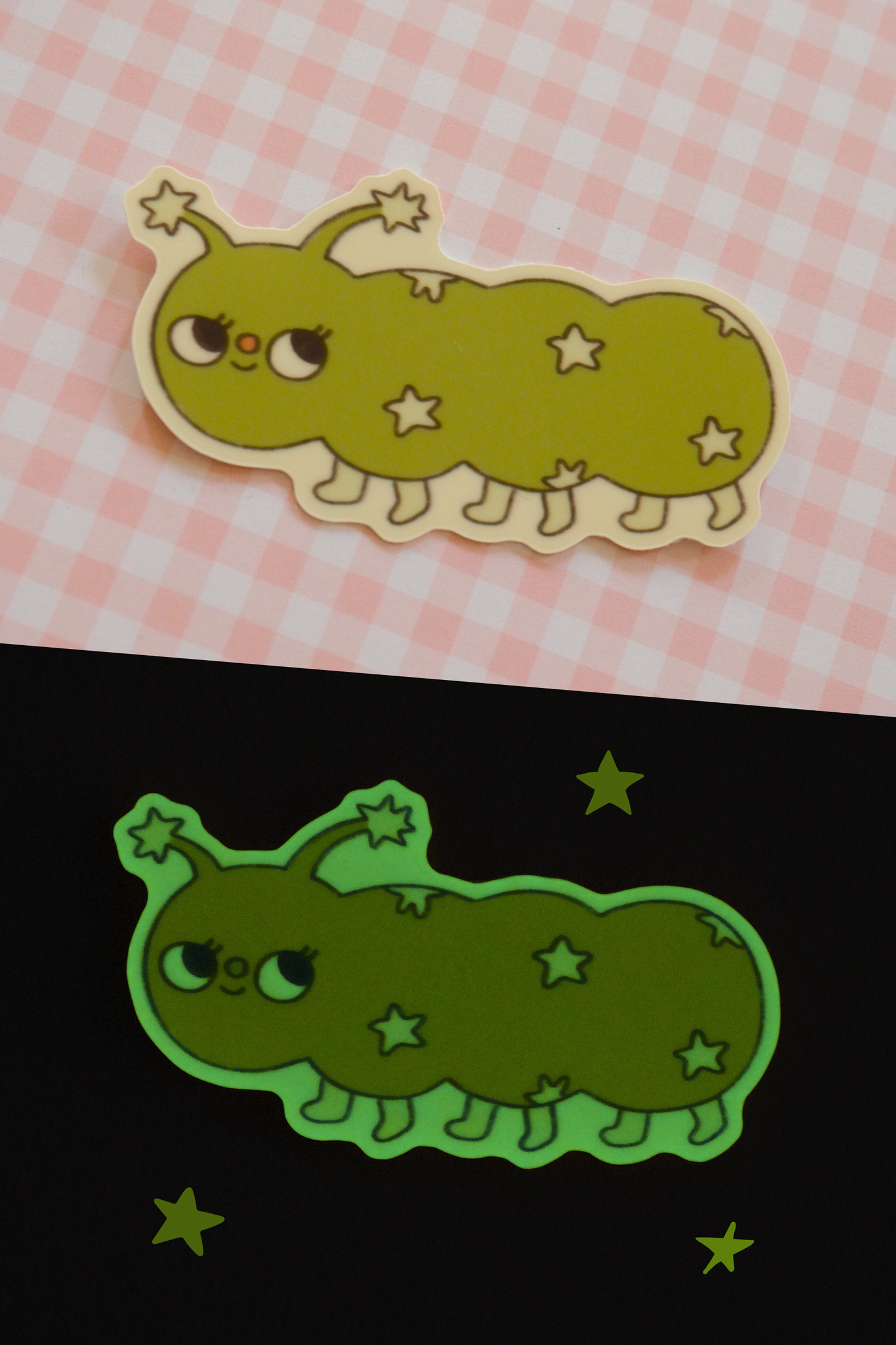 Glow Worm Sticker - Glows in the Dark!!!