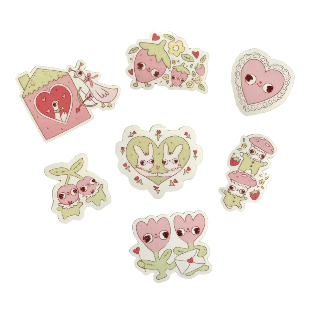 Let's Stick Together!! <3 Valentine's Day Sticker Pack