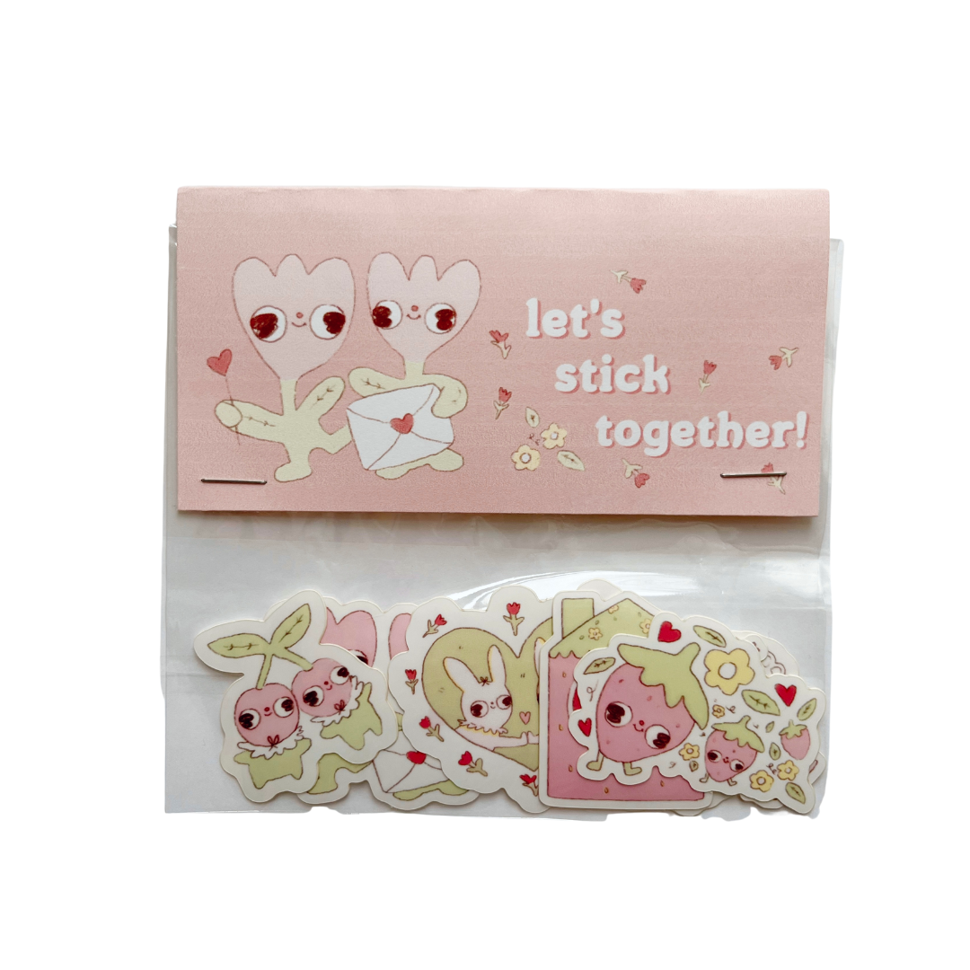 Let's Stick Together!! <3 Valentine's Day Sticker Pack