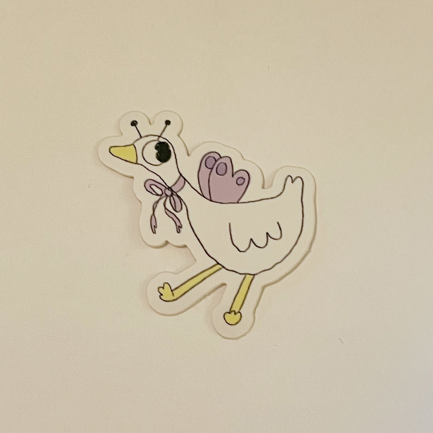 Butter the Duck Butterfly Sticker