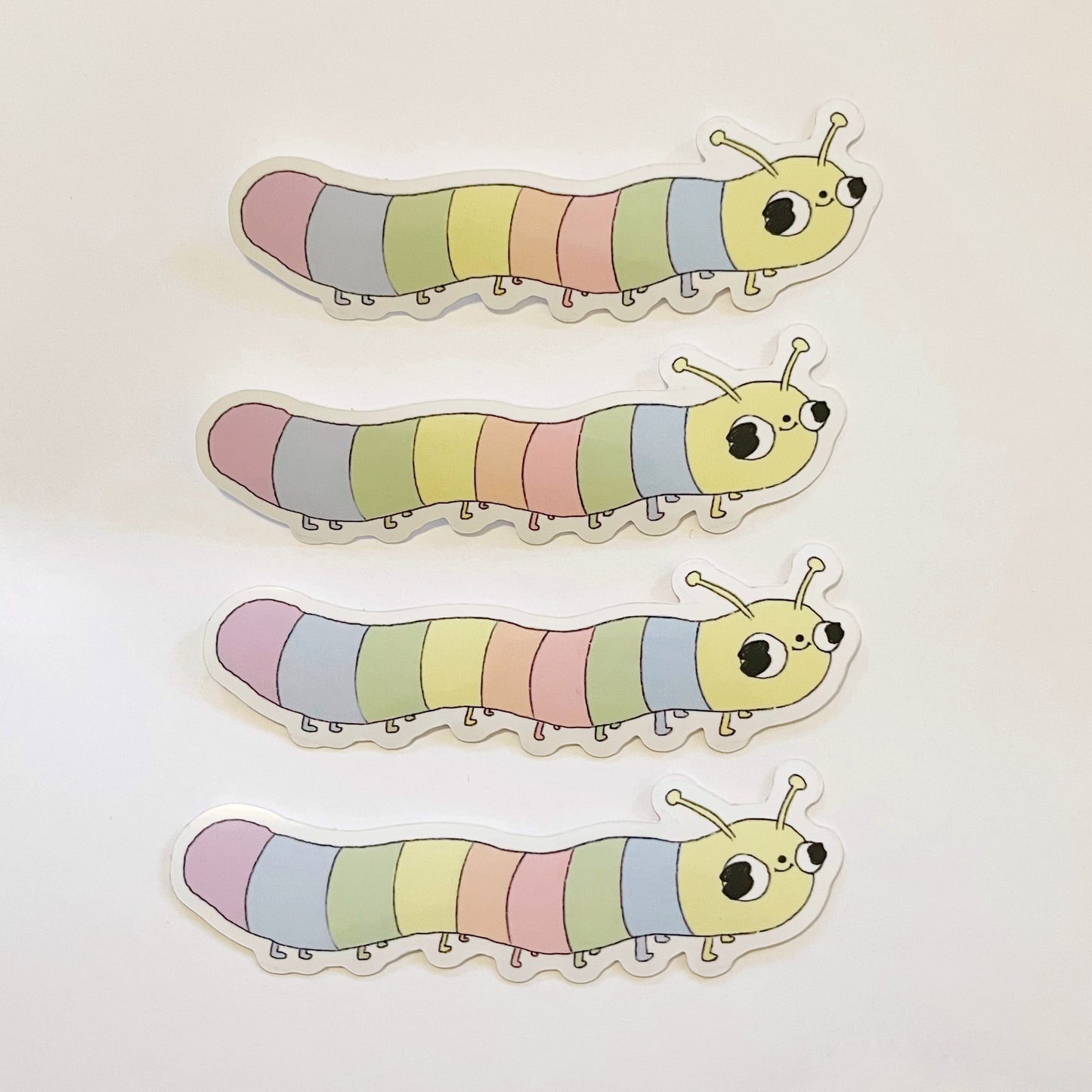 Rainbow Caterpillar Sticker