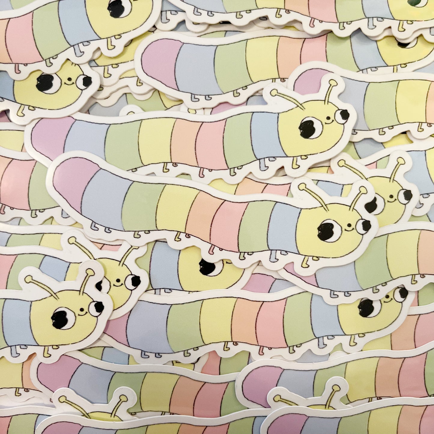 Rainbow Caterpillar Sticker