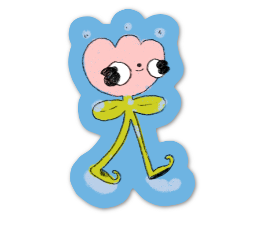 ~Mini Walkin' Tulip~ Sticker
