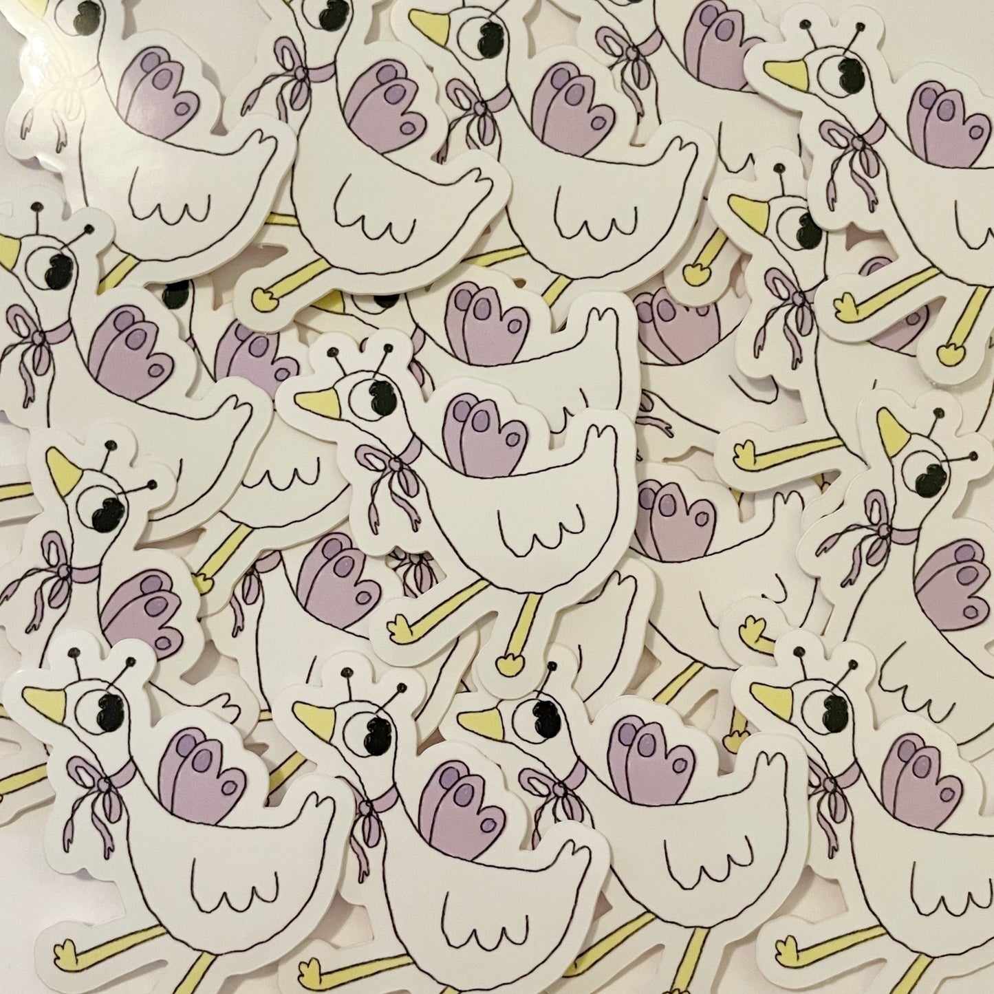 Butter the Duck Butterfly Sticker