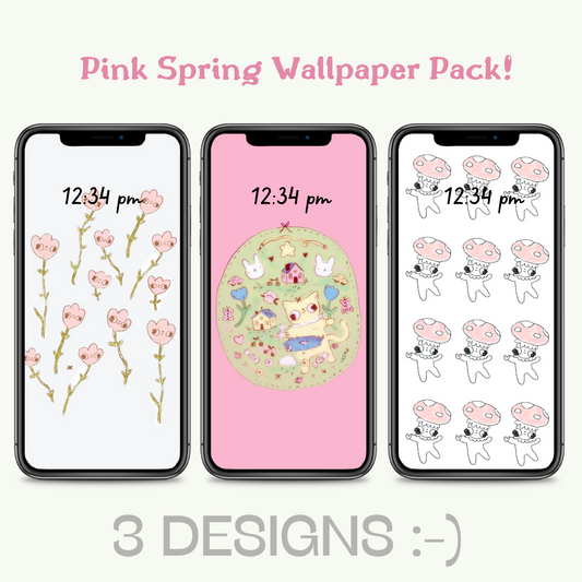 Spring Yum! Digital Download Phone Wallpaper Set